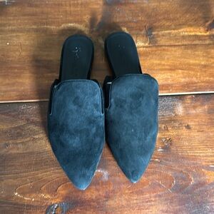 Splendid Black Liza Suede Mule Size 8.5M NWOT